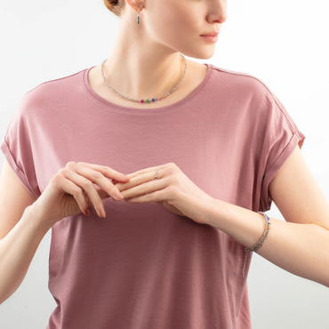 Coeur De Lion Eternal Love Multicolour Hoop Earrings 30mm