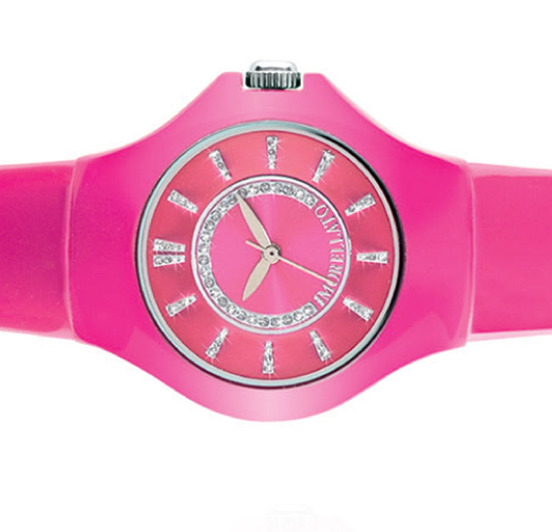 Two Tone Pink Lady Swaroski Colours Waterproof Watch