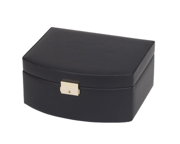 Oria Black Bonded Leather Jewellery Box