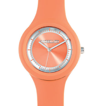 Orange Pumpkin Pie Orange & Silver Colours Waterproof Watch