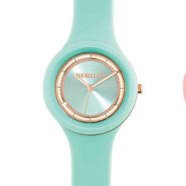 Mint Green & Rose Gold Colours Waterproof Watch