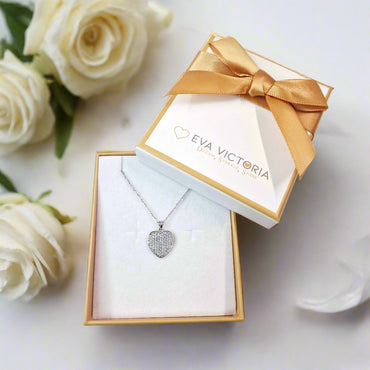 Brilliant Heart Sterling Silver Pendant for Children