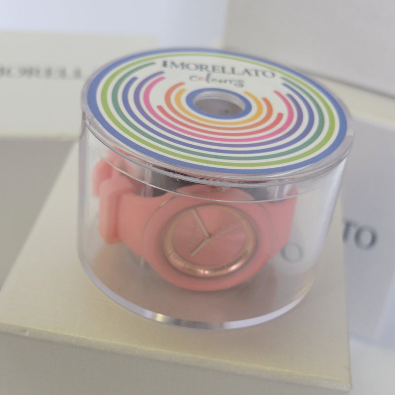 Coral Pink & Rose Gold Colours Waterproof Watch