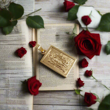 9ct Yellow Gold St Christopher's Medal 24 mm