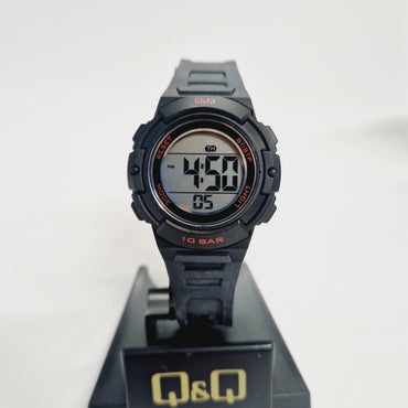Q&Q Japan Children Digital Sports Watch Black Red