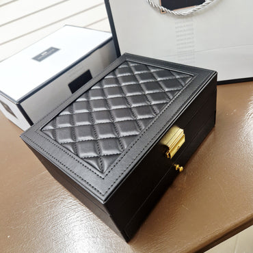 newgrange living black leather jewellery box storage - Gifts in Ireland