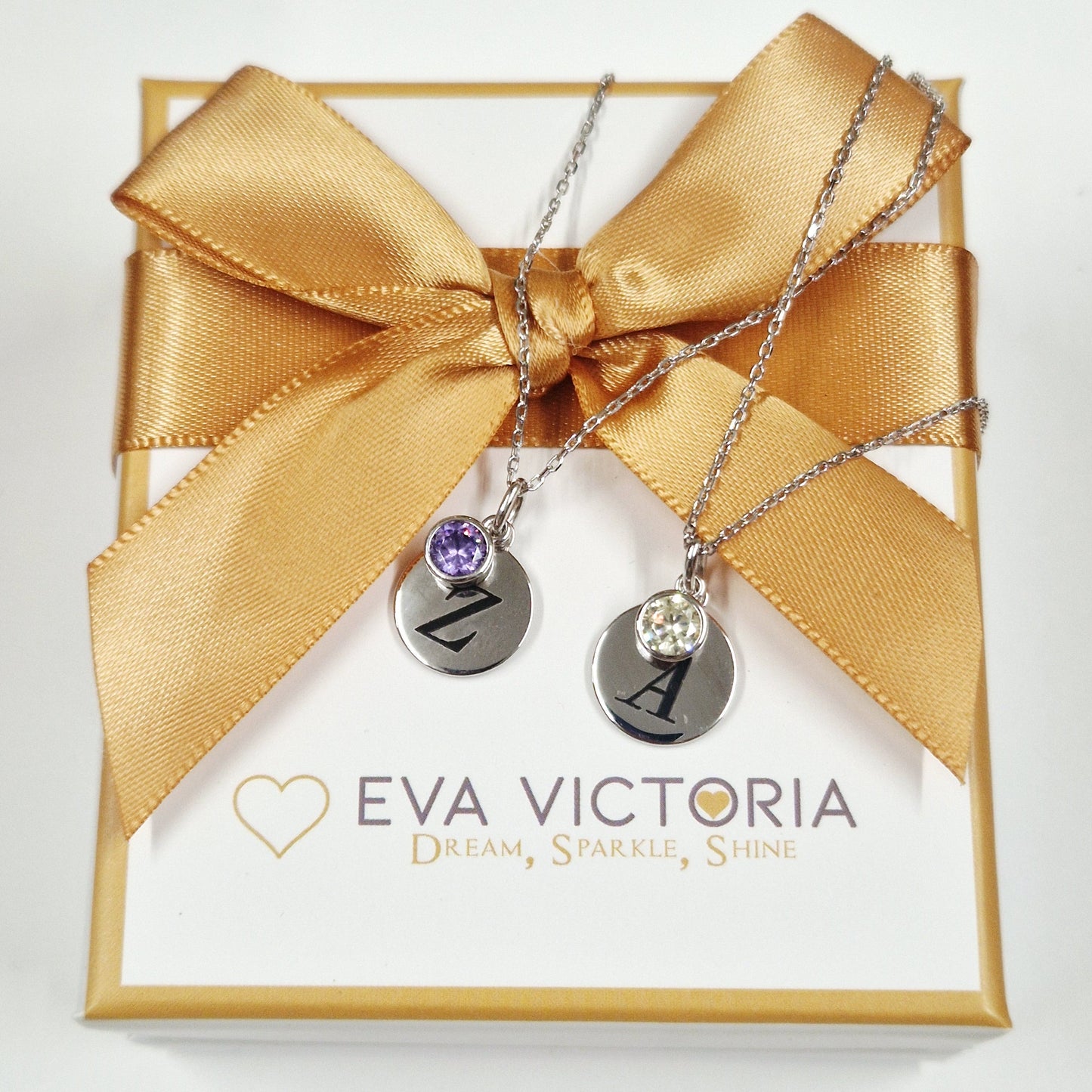 personalised birthstone necklace for girls- eva victoria ireland