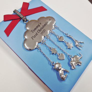 personalised baby mobile xmas decoration - ireland