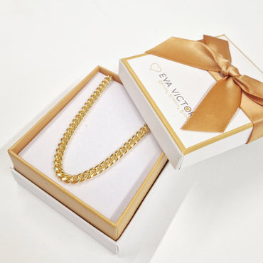 18ct gold plated cuban curb chain for men in ireland