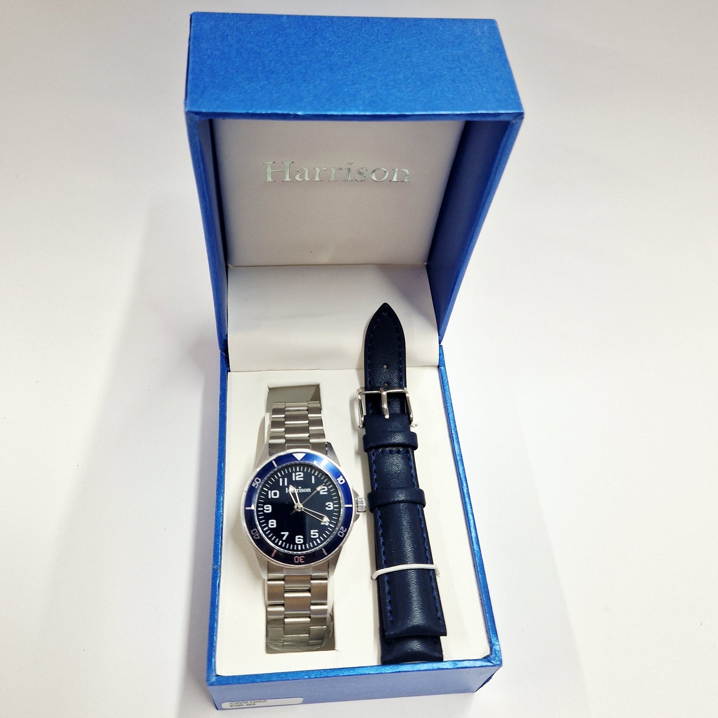 Blue Stainless Steel Boys Watch & Interchangeable Navy Strap
