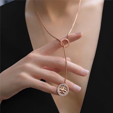 Newbridge Lotus Flower Rose Gold Pendant