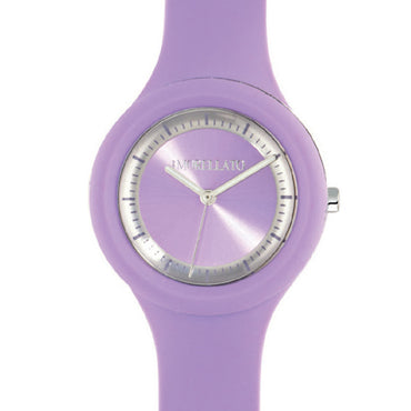 Purple Lilac & Silver Colours Waterproof Watch