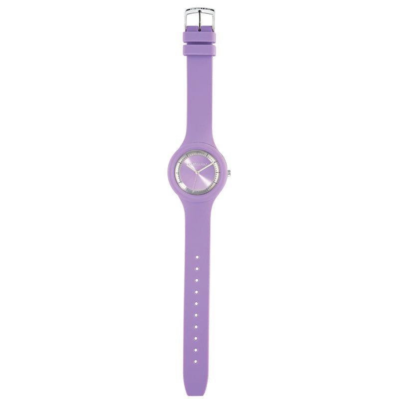 Purple Lilac & Silver Colours Waterproof Watch