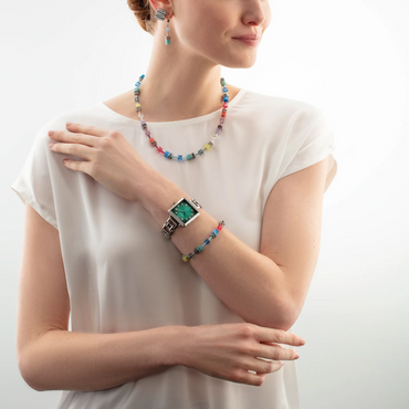 Coeur De Lion GeoCUBE® Iconic Magic Silver Earrings