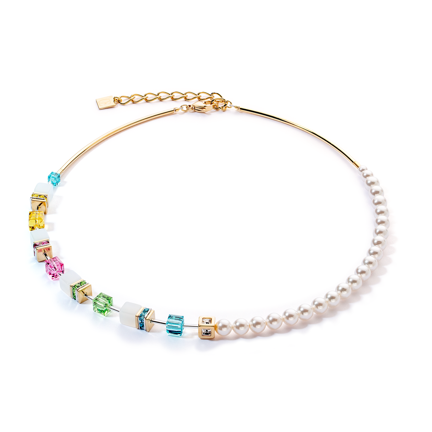 Coeur De Lion 4086N GeoCube Fusion Festive Necklace Multicolour