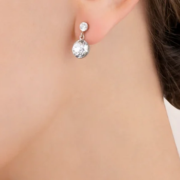 Coeur De Lion 4951E Crystal Stainless Steel Crystal Earrings