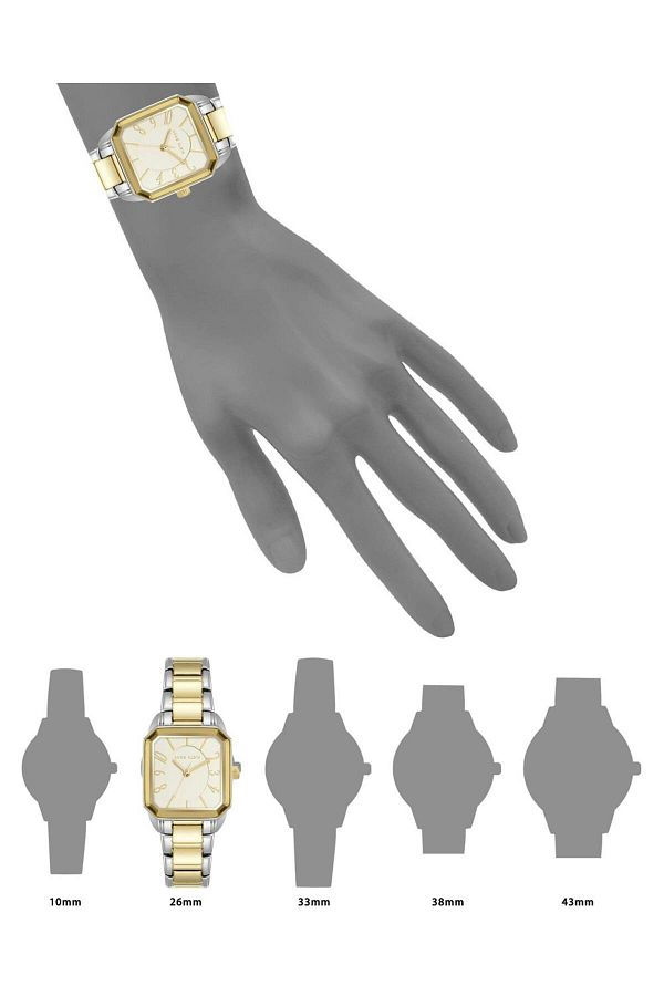 Anne Klein Two Tone Squared Watch