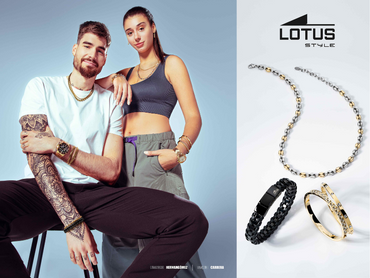 Lotus Style Stainless Steel Chain Bracelet