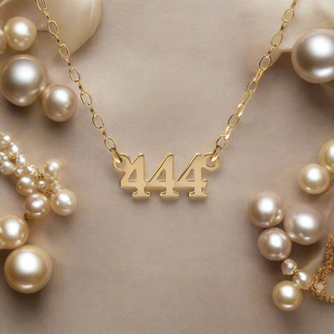 9ct Yellow Gold Angel Numbers Necklace
