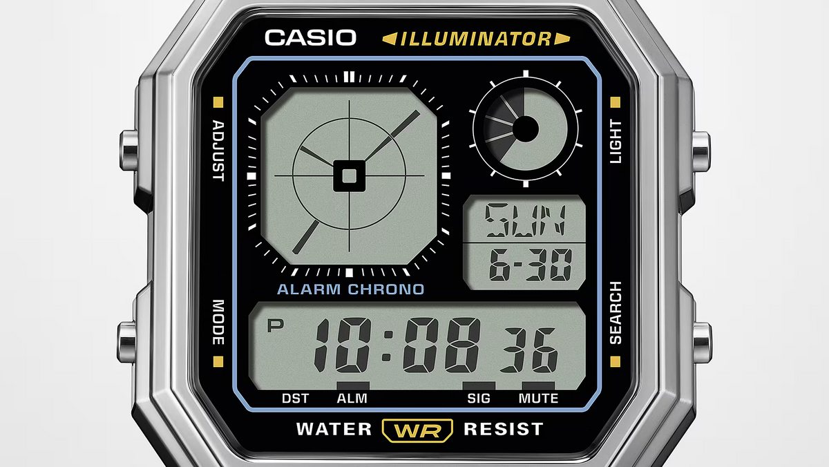CASIO VINTAGE A130WE-1A Silver Digital Watch
