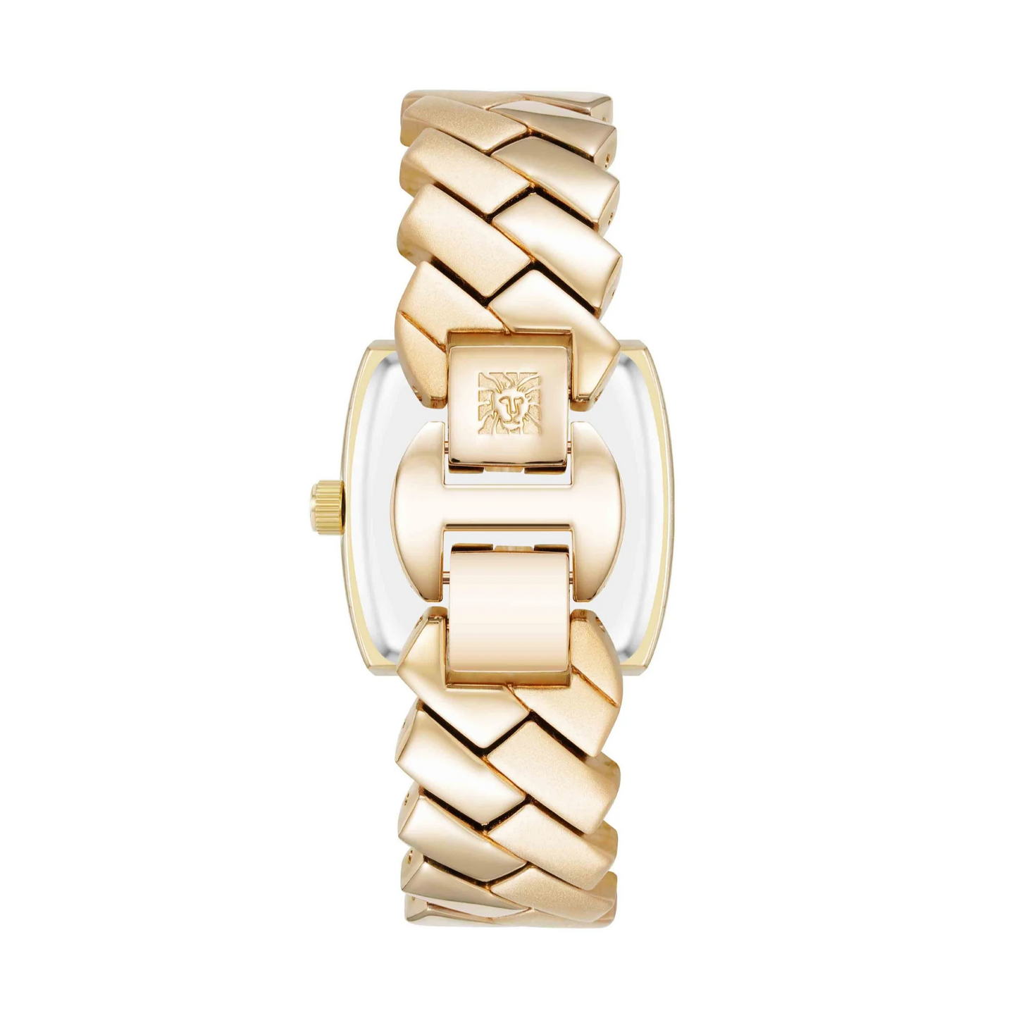 Anne Klein Herringbone Gold Bracelet Watch