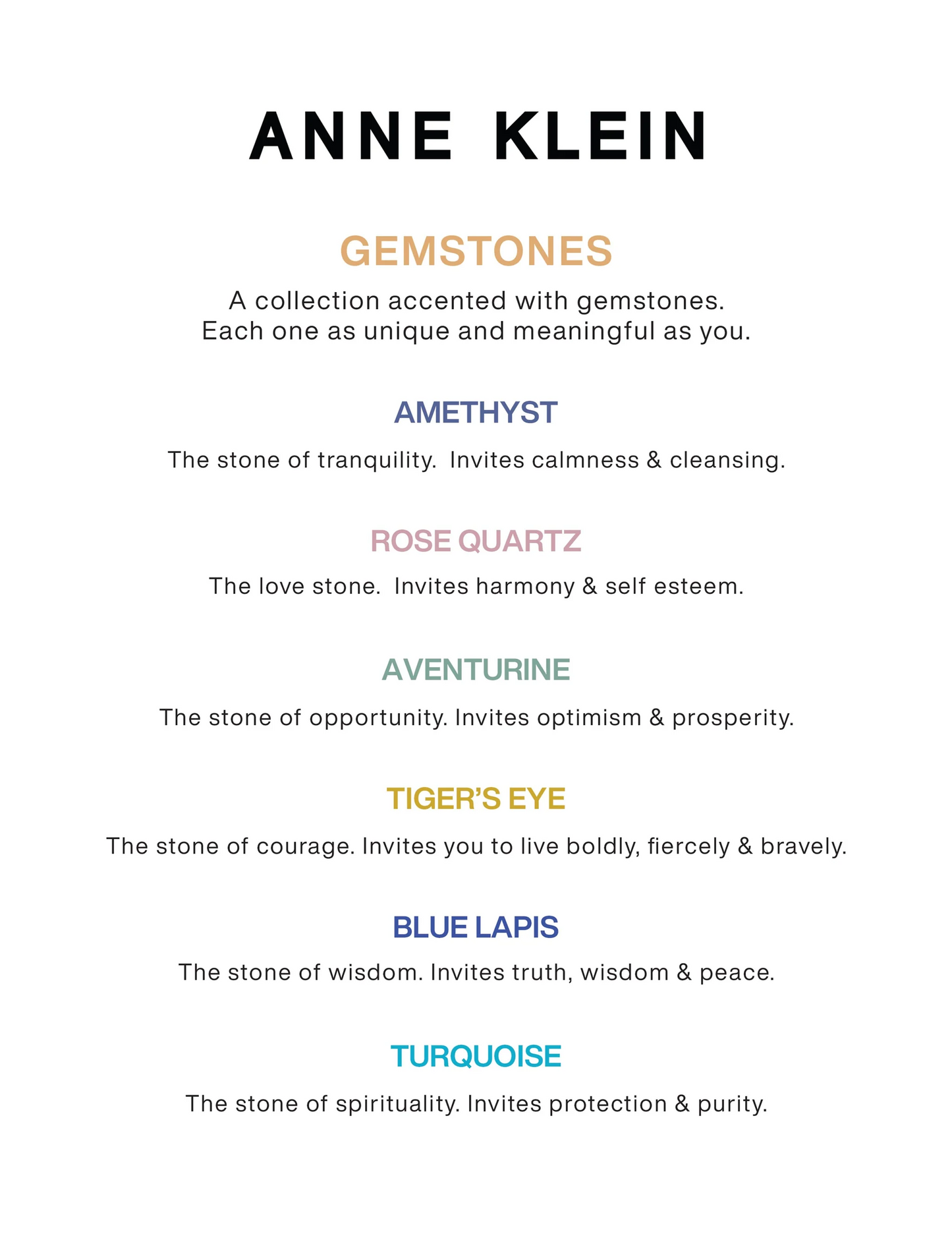 Anne Klein Rose Quartz Gemstone Accented Bracelet Watch