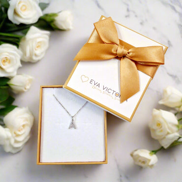 A - Initial Letter Sterling Silver Necklace