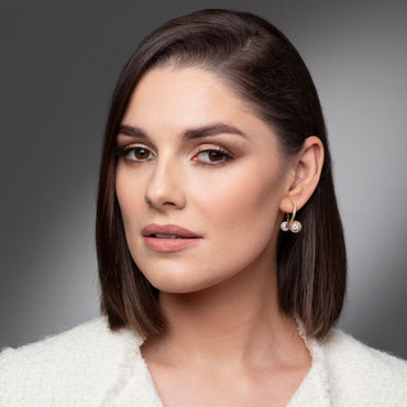 Absolute Jewellery Rose Gold & Pearls Earrings