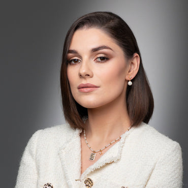 Absolute Jewellery Pearls & Stars Yellow Gold Necklace