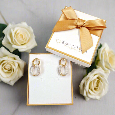 Absolute Jewellery Chunky Gold Drop Earrings