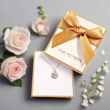 April Birthstone Sterling Silver Pendant