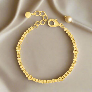 Absolute Jewellery Yellow Gold Beads Casual Bracelet