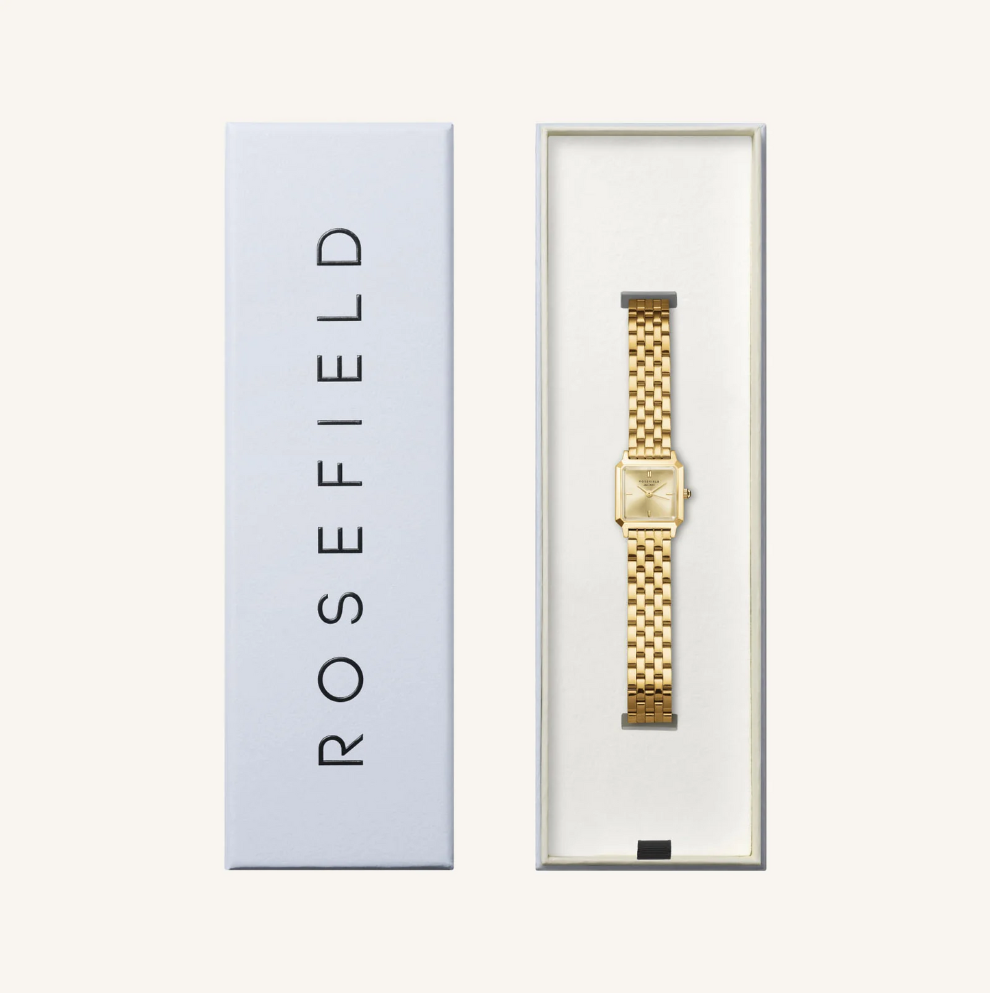Rosefield Boxelle Gold Champagne Watch