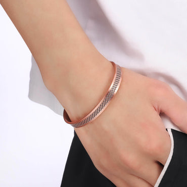 Slánú Neart Net Copper Magnetic Bangle for Men