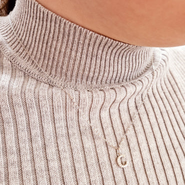 C - Initial C Necklace Sterling Silver Pendant