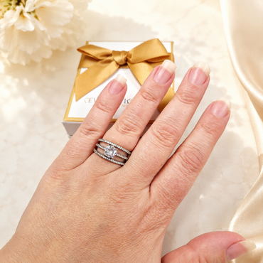 Sterling Silver Triple Band Ring