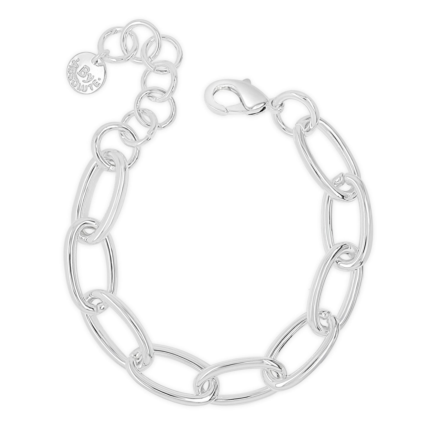 Absolute Jewellery Chunky Oval Links Chain Bracelet