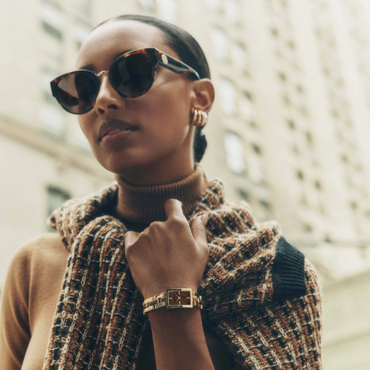 Anne Klein Abalone Gemstone Accented Gold Bracelet Watch