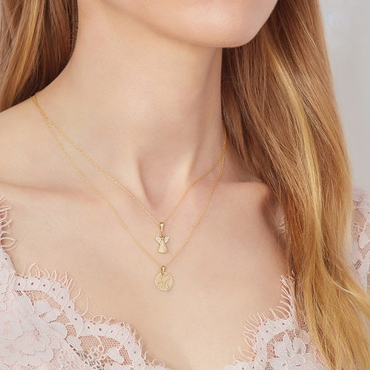 9ct Gold Angel Pendant