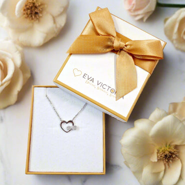 Infinity in Heart Sterling Silver Pendant