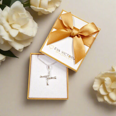 Large Sterling Silver Saint Brigid Cross