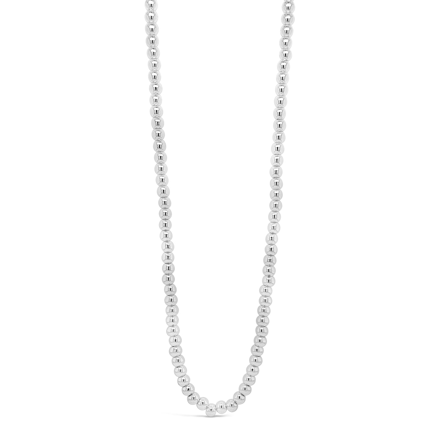 Absolute Jewellery 17" Minimal Round Beads Necklace