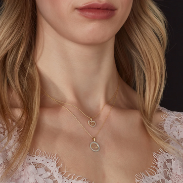 9ct Gold 5 Hearts Pendant