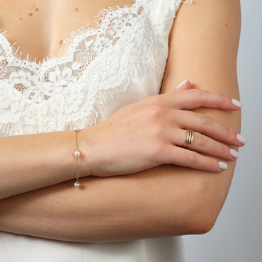 9ct Yellow Gold Freshwater Pearls Bracelet