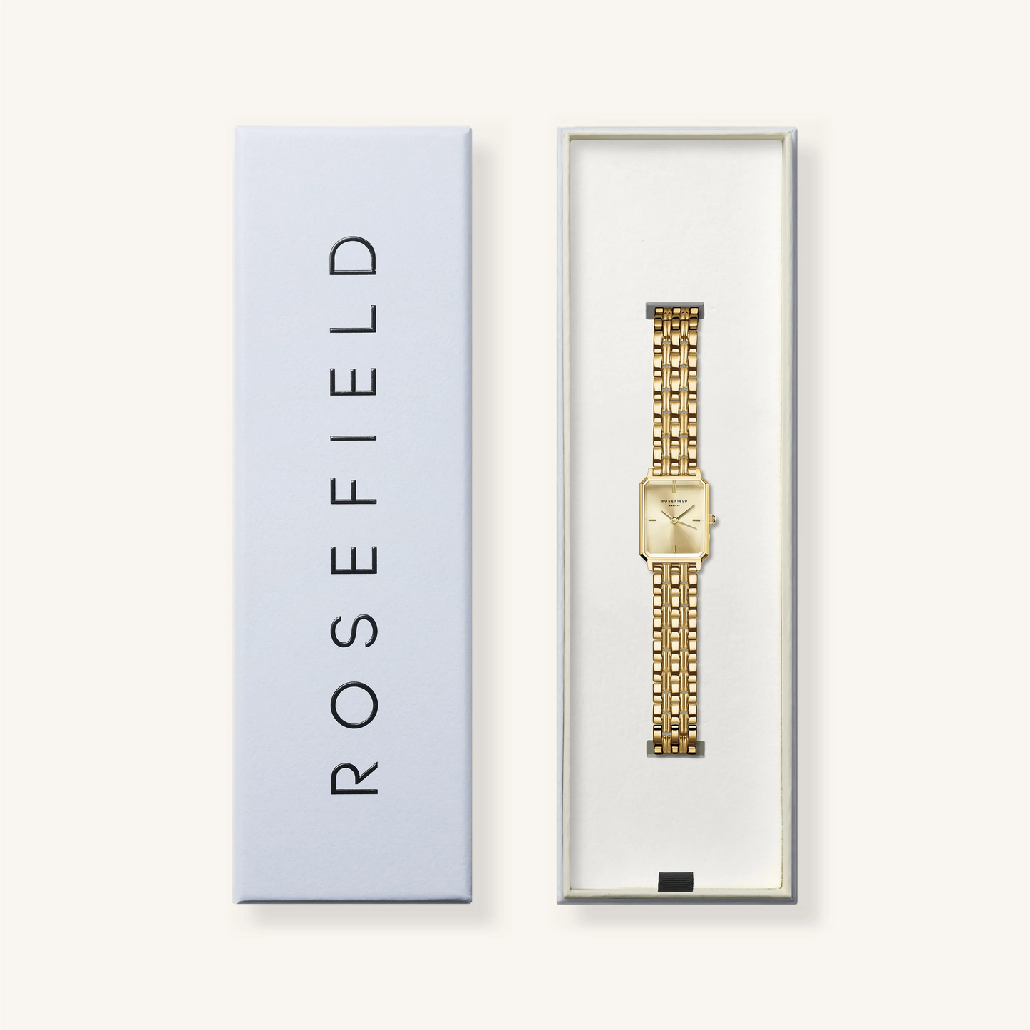 Rosefield Octagon XS Gold Champagne Watch
