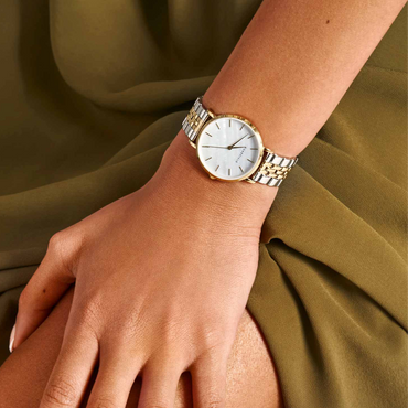 Rosefield Upper East Side Duotone Gold & Silver Watch