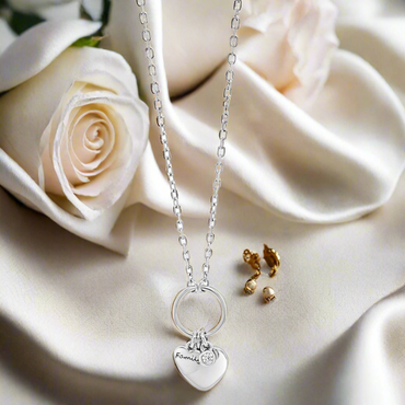 Sterling Silver Family Charms Pendant