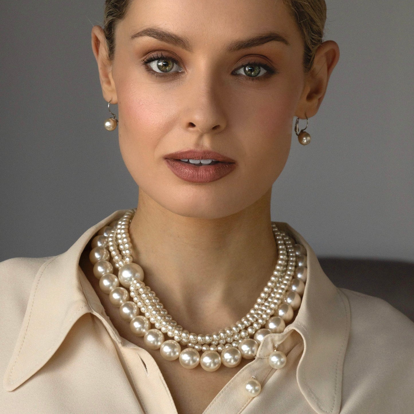 Absolute Jewellery Aurora Pearl Statement Earrings