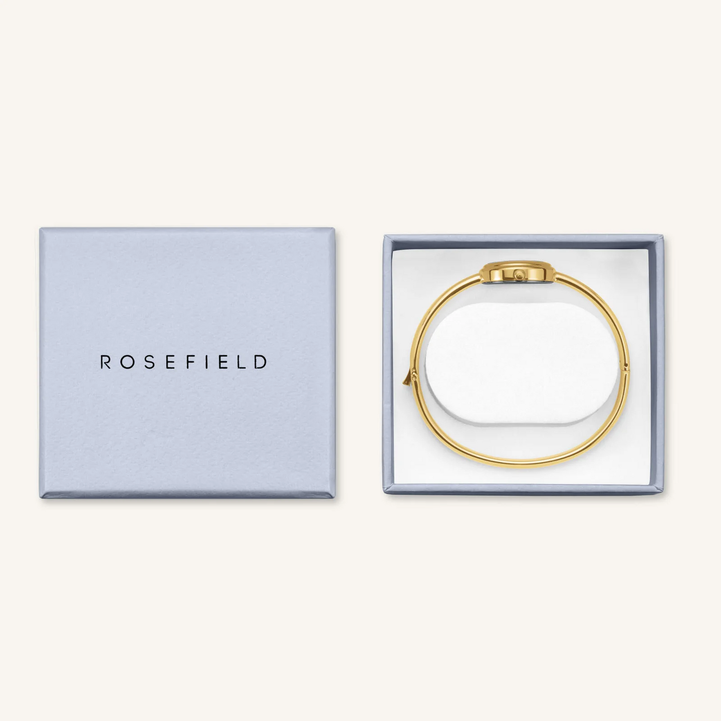 Rosefield Bangle S Gold Mother Of Pearl Watch