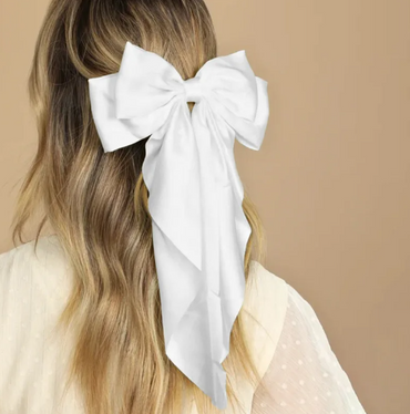 Ivory Satin Ribbon Bow